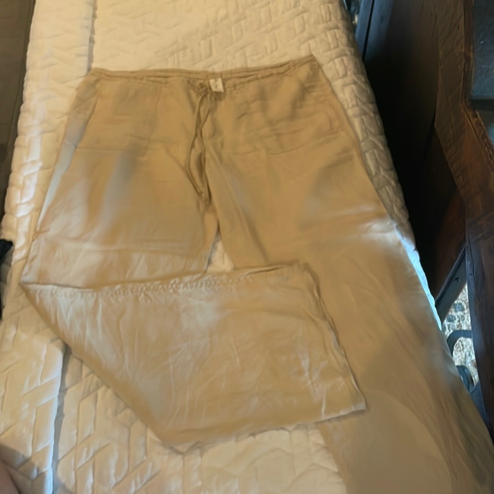 100% linen pants